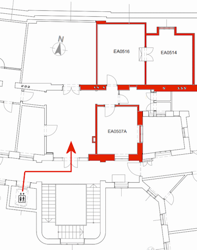 Plan des Gebäudes